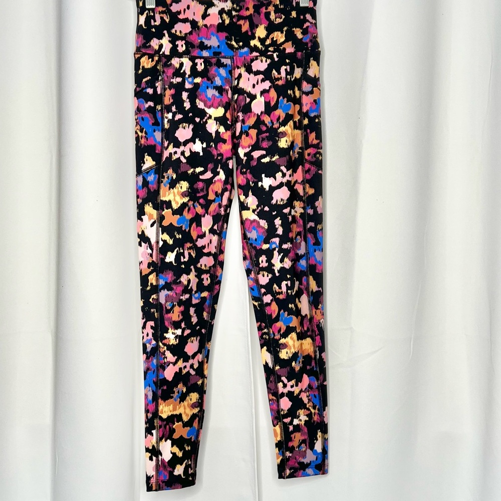 ❗️NWT❗️CALVIN KLEIN PERFORMANCE HIGH WAIST 7/8 TIGHT- MULTI COLOR PRINT  C